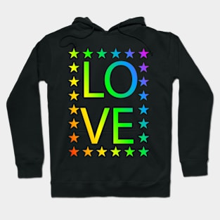 rainbow love lgbt lesbian gay Hoodie